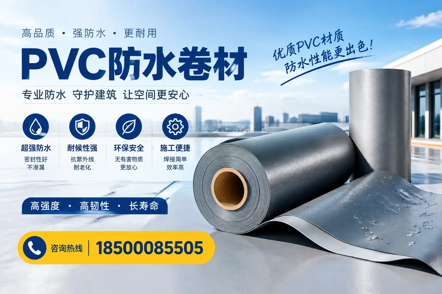 如何判断PVC防水卷材的质量优劣?乐东选购技巧